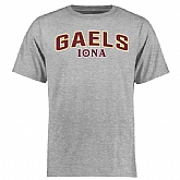 Iona College Gaels Proud Mascot WEM T-Shirt - Ash